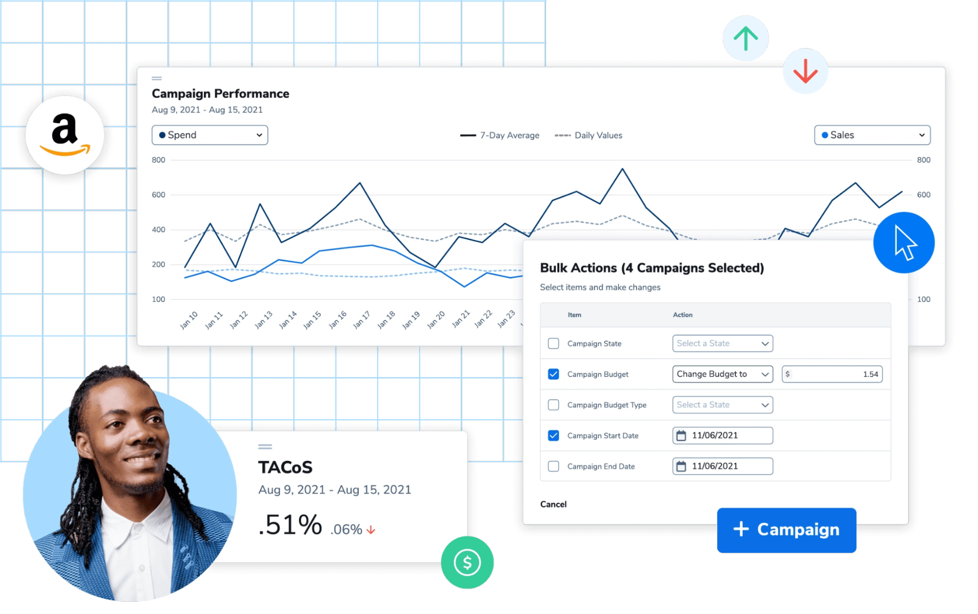Helium 10 includes PPC management through the Adtomic add-on